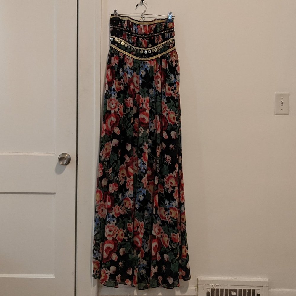 Boho Coin Detail Floral Maxi Dress - Picture 6 of 6